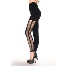 Cut Out Leggings schwarz