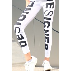 Designer Leggings weiss